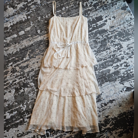 Gal Meets Glam tiered layered tie front polka dot sundress - Picture 1 of 8